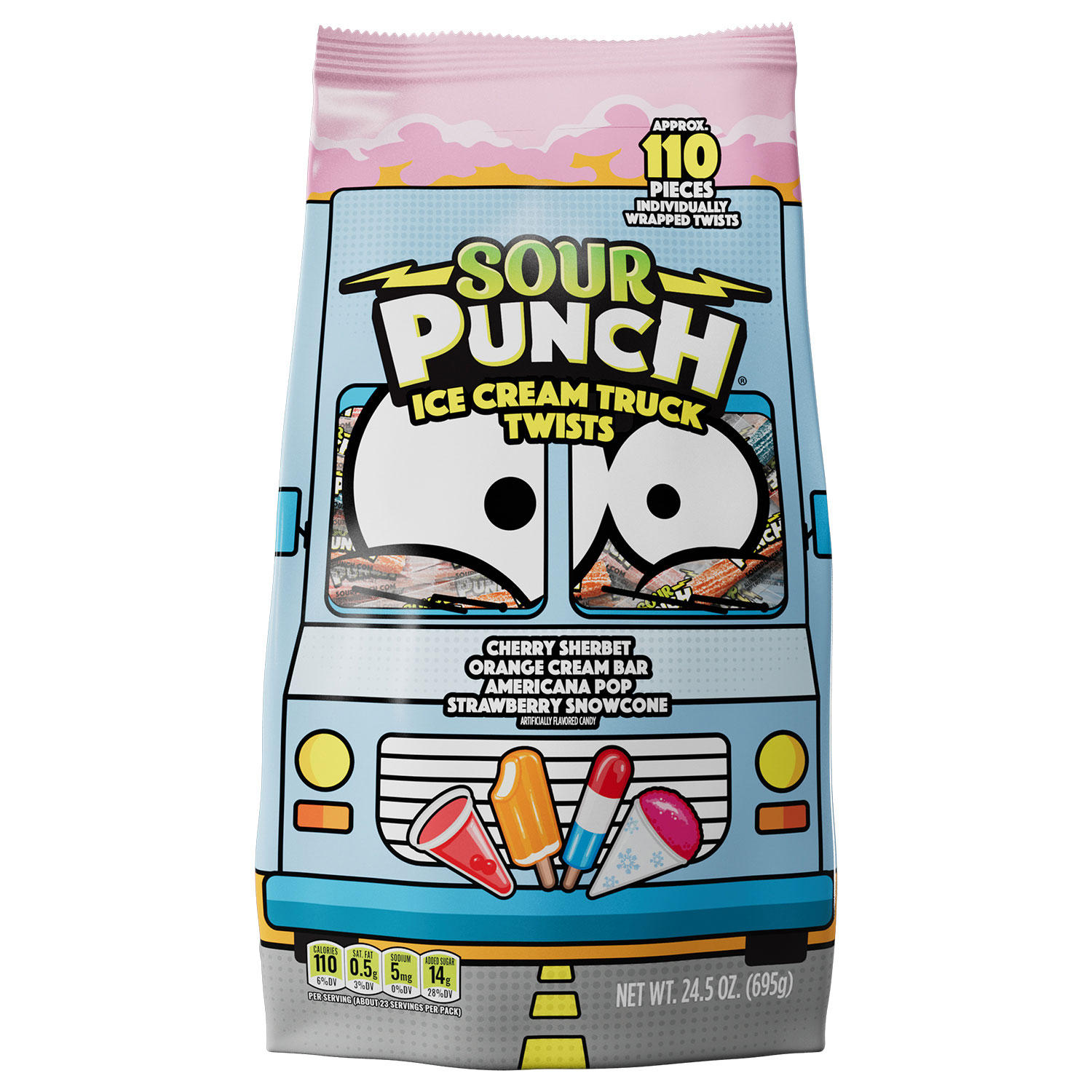 Sour Punch Ice Cream Truck 3" Twists (24.5 oz.)