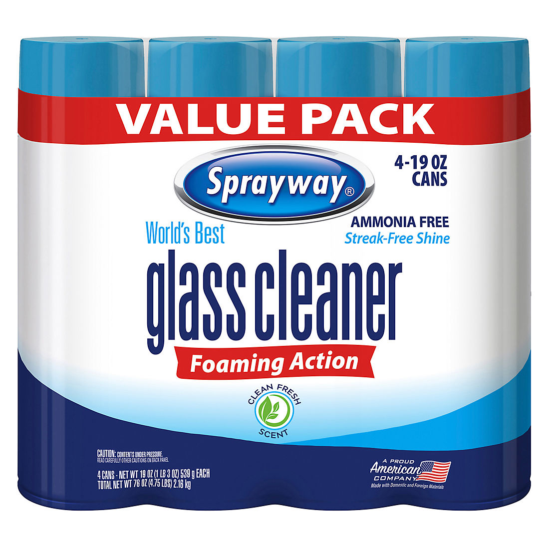 Sprayway Glass Cleaner, 4 pk./ 19 oz.