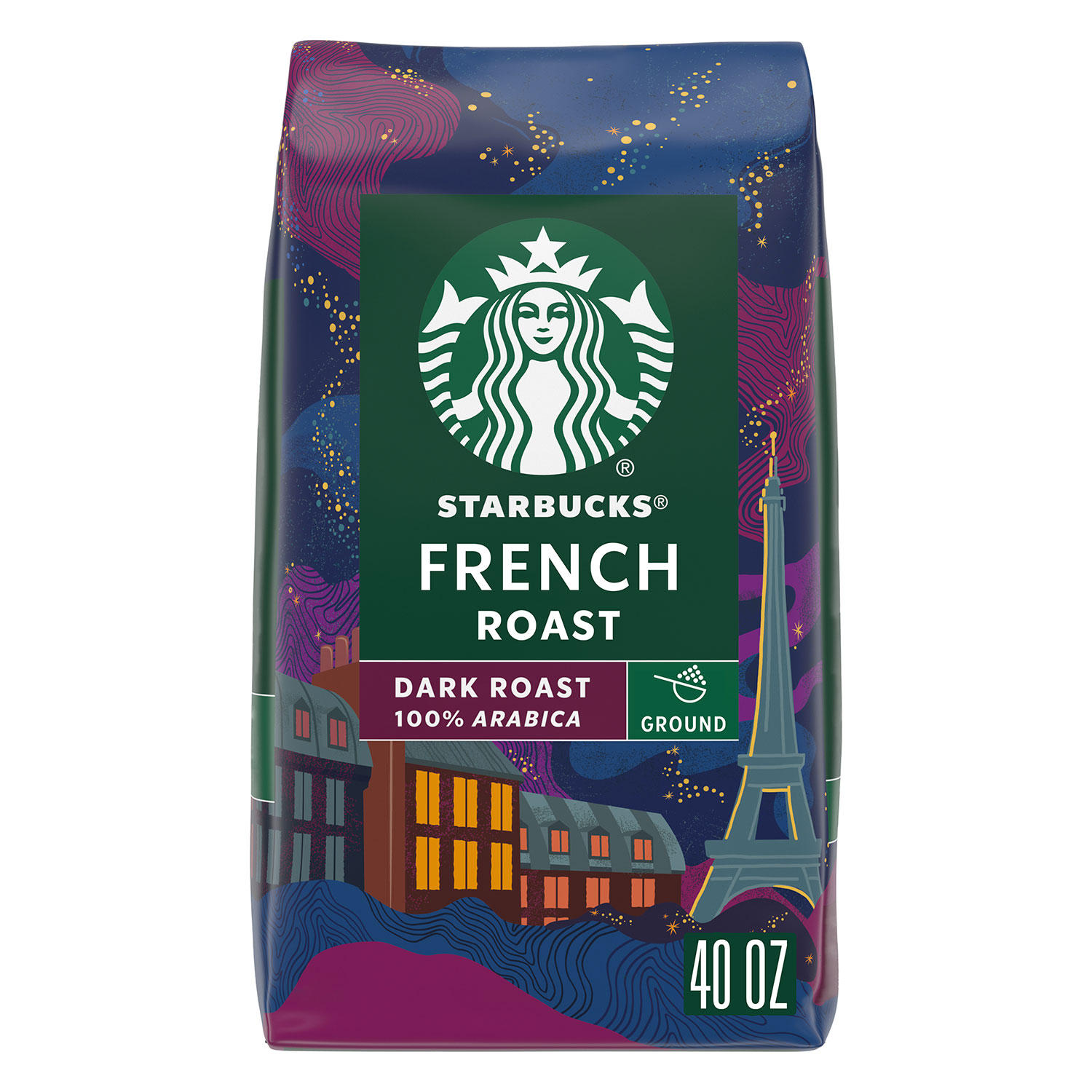 Starbucks Dark French Roast Ground Coffee (40 oz.)