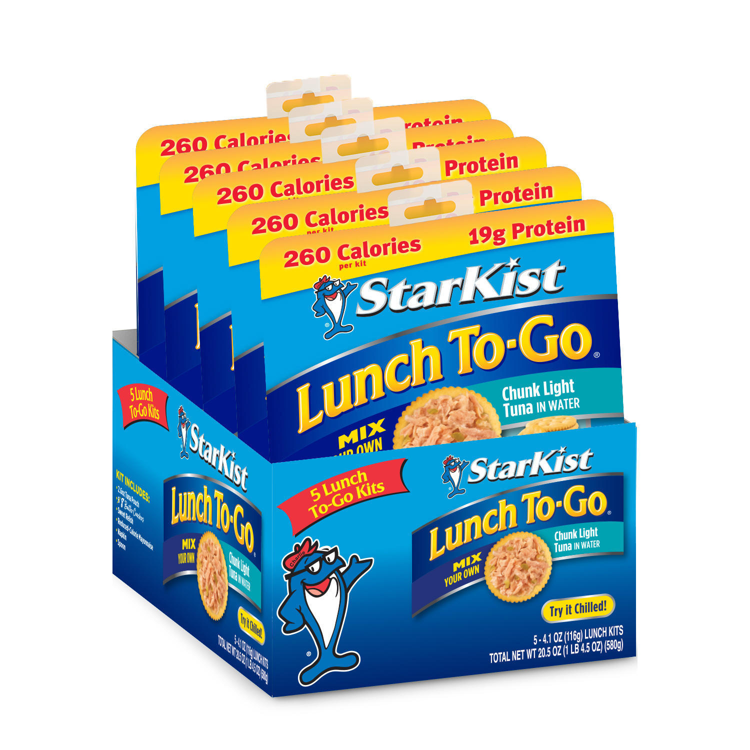 Starkist Chunk Light Tuna In Water Lunch To-Go (5 pk.)