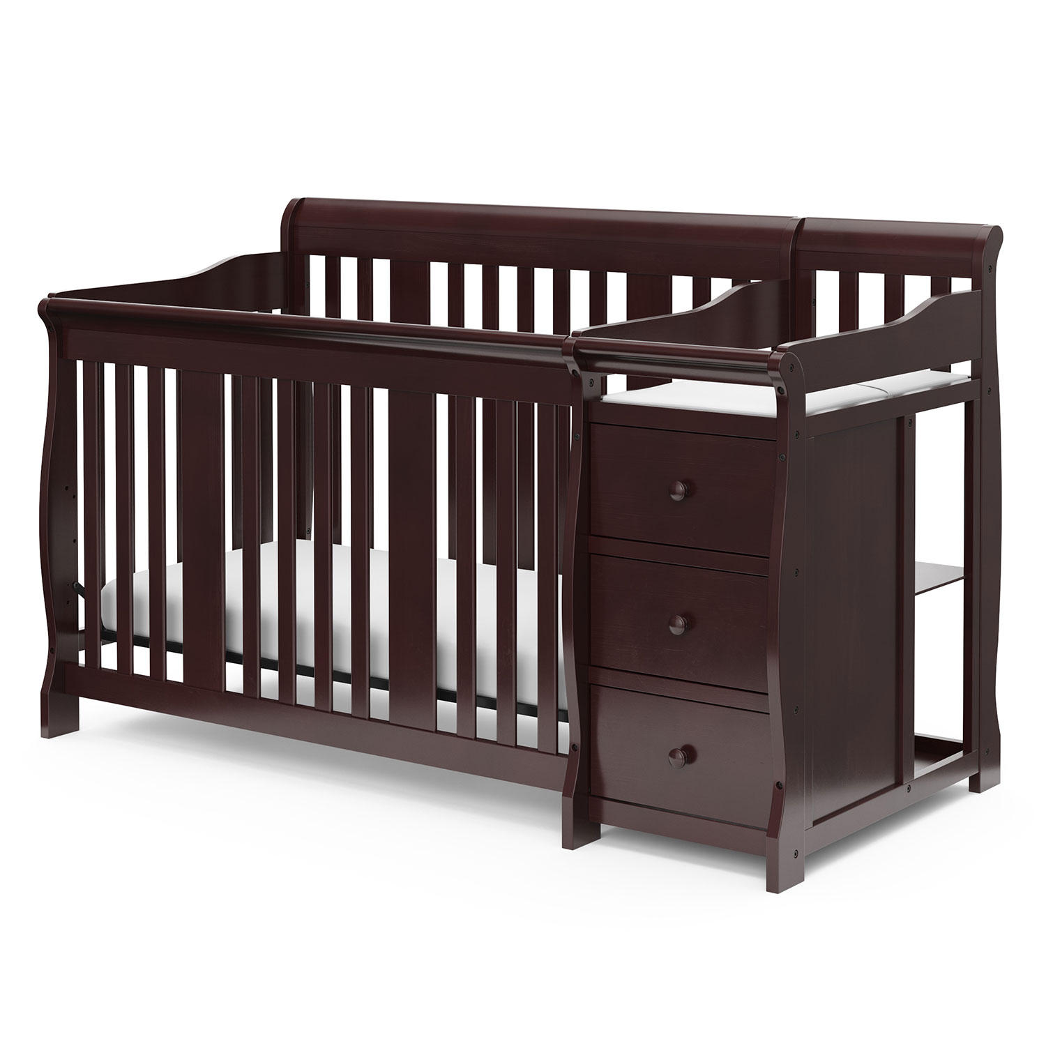 Storkcraft Portofino 4-in-1 Crib and Changer Combo (Choose Your Color)