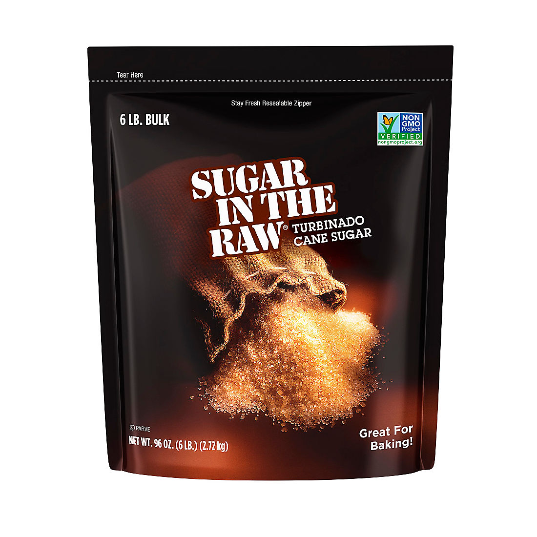 Sugar In The Raw Turbinado Cane Sugar, 6 lbs.