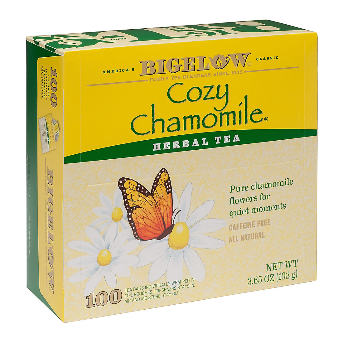 Bigelow Cozy Caffeine Free Chamomile Tea, 100 ct.