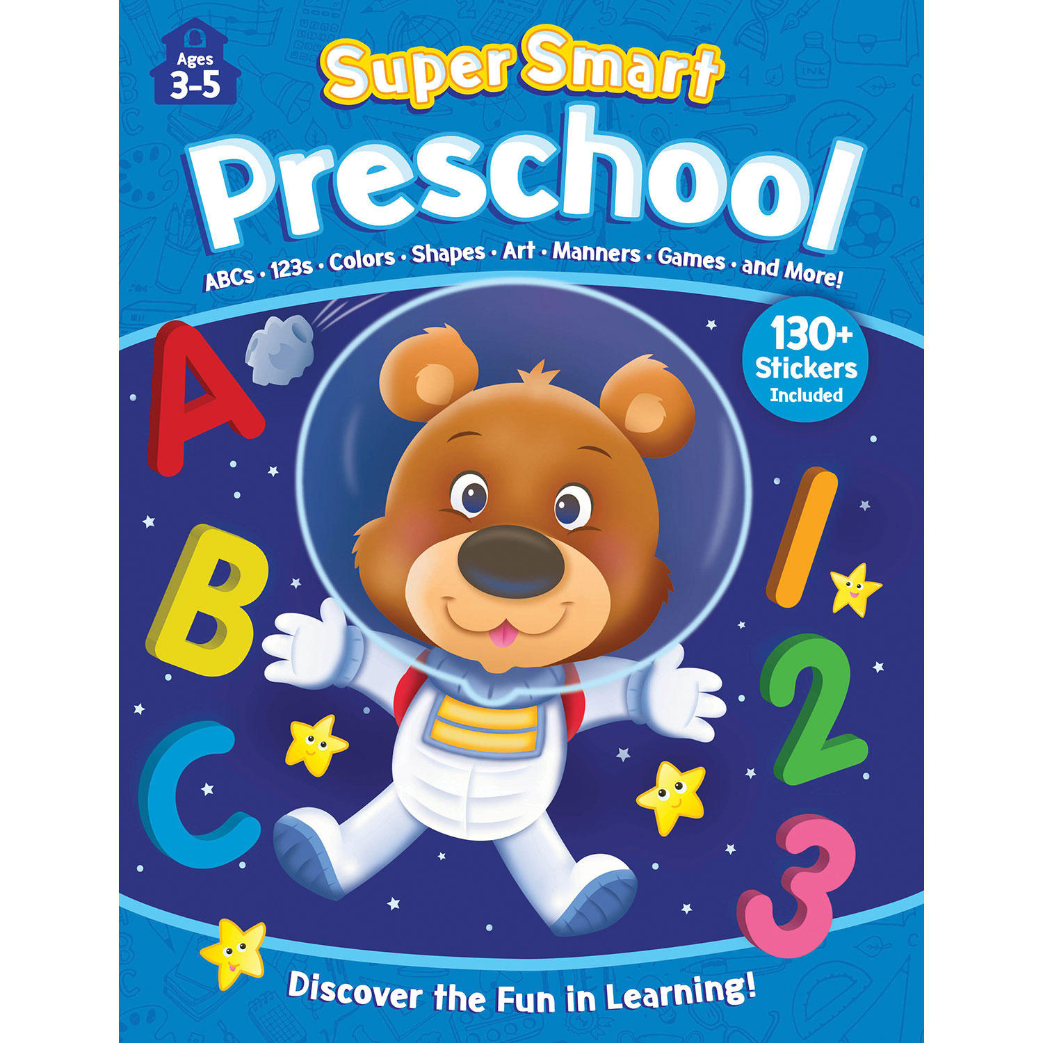 Super Smart Preschool 352 Page Workbook with Stickers