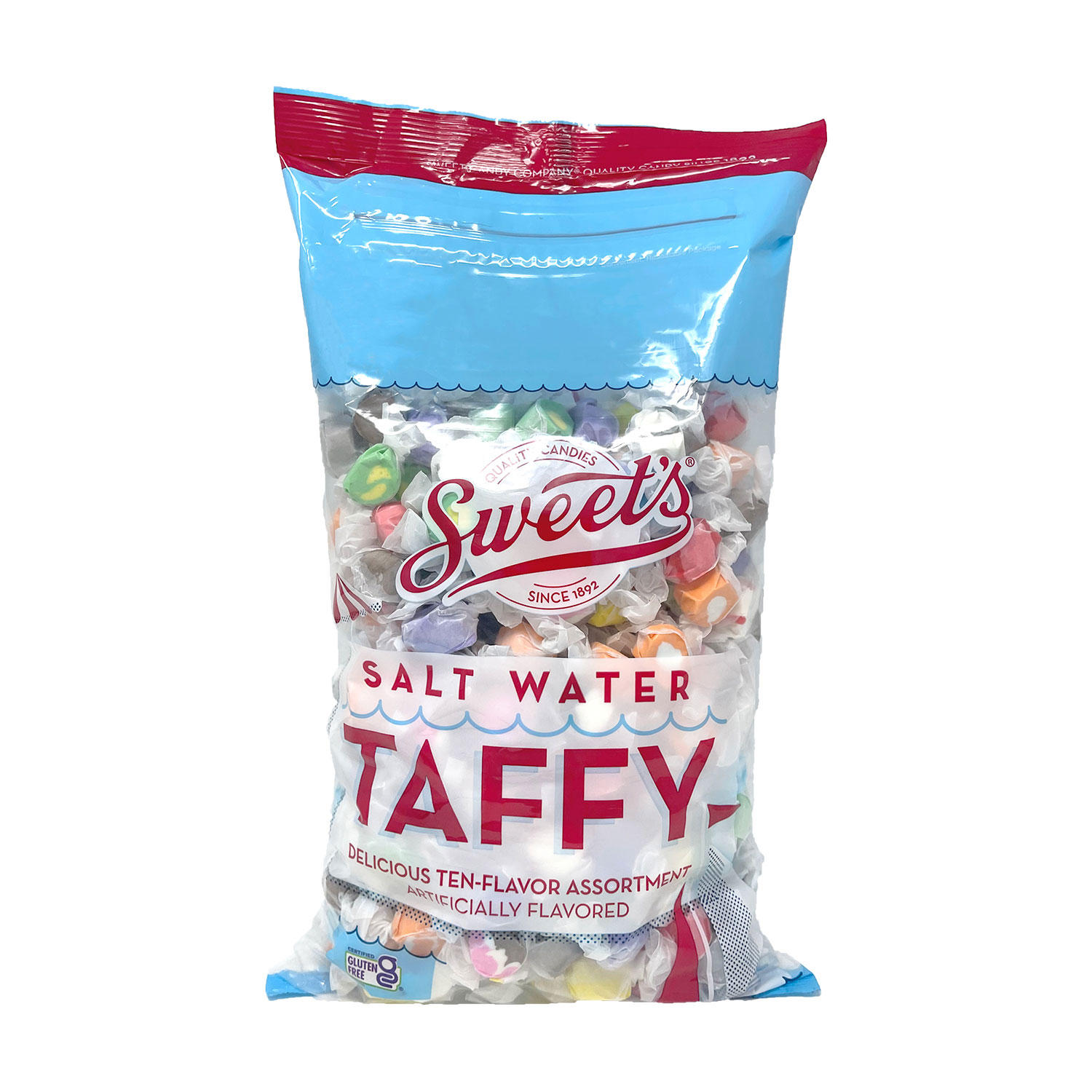 Sweet Candy Assorted Salt Water Taffy, Resealable (4 lbs)