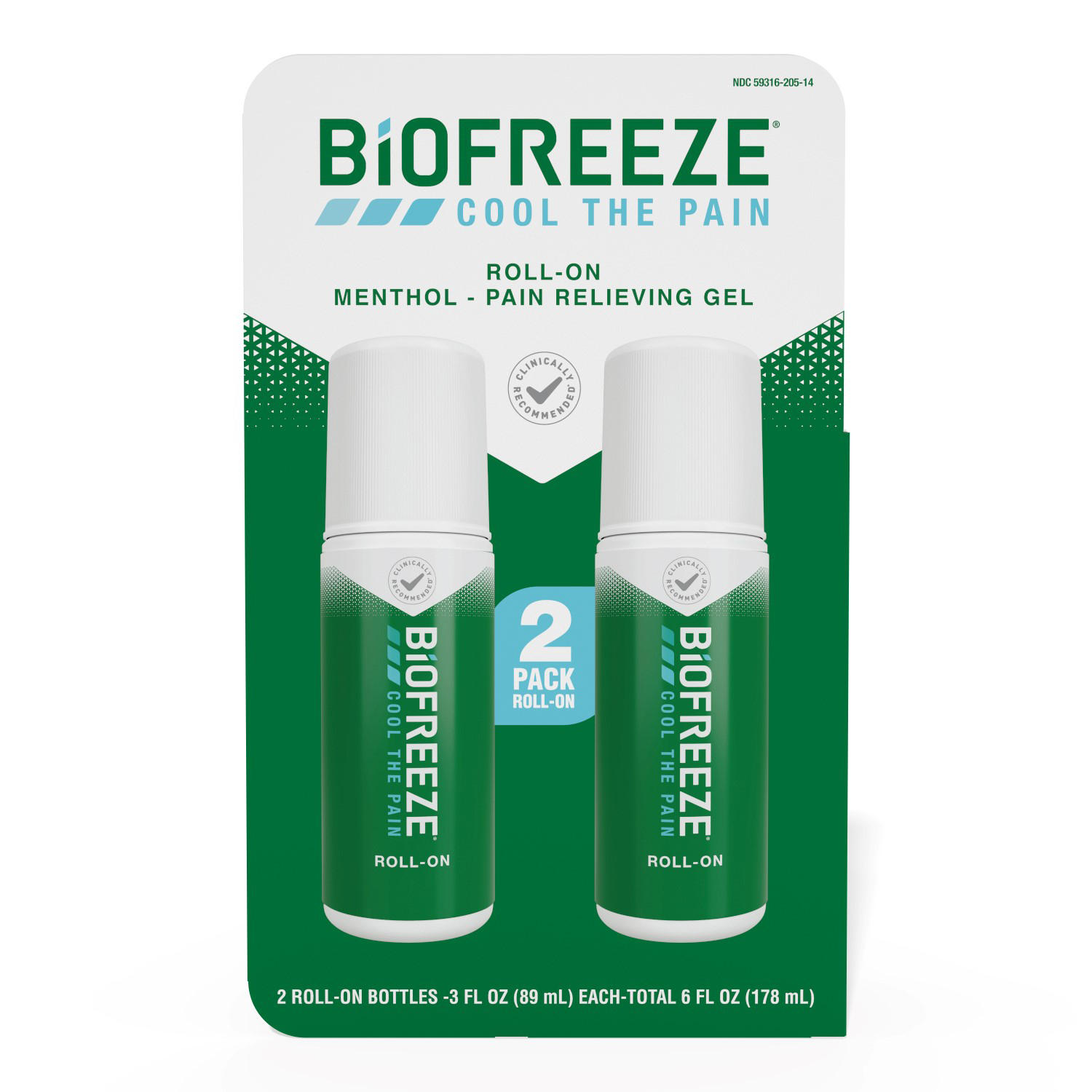 BIOFREEZE Cold Therapy Pain Relief Roll-On (2 pk., 3 fl. oz./pk.)