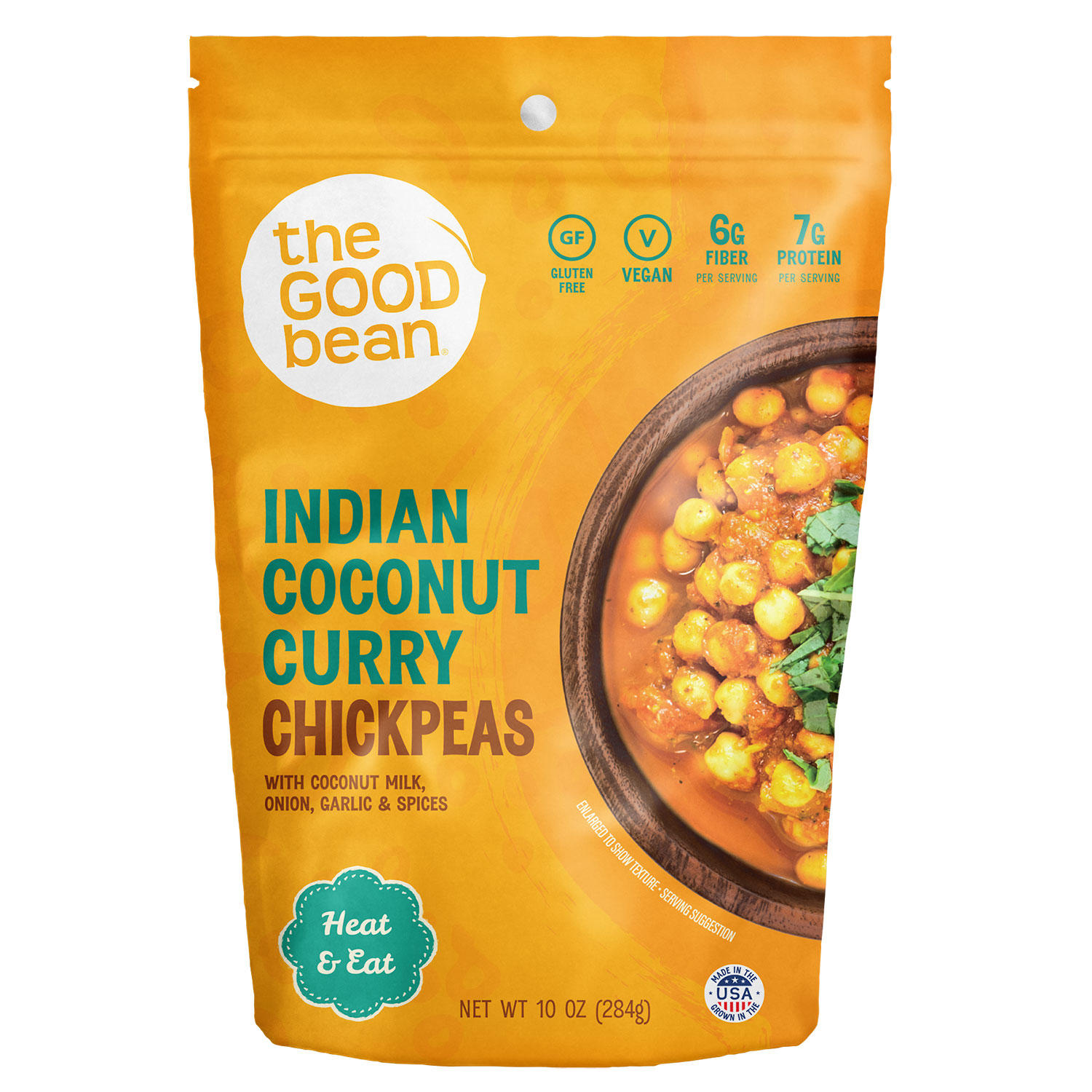 The Good Bean Heat & Eat Indian Coconut Curry Chickpeas (10 oz., 4 pk.)