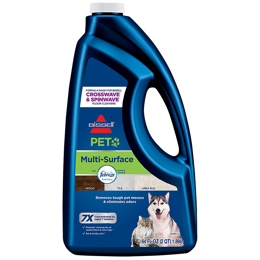 BISSELL Multi Surface Pet Formula Cleaner, 64 oz.