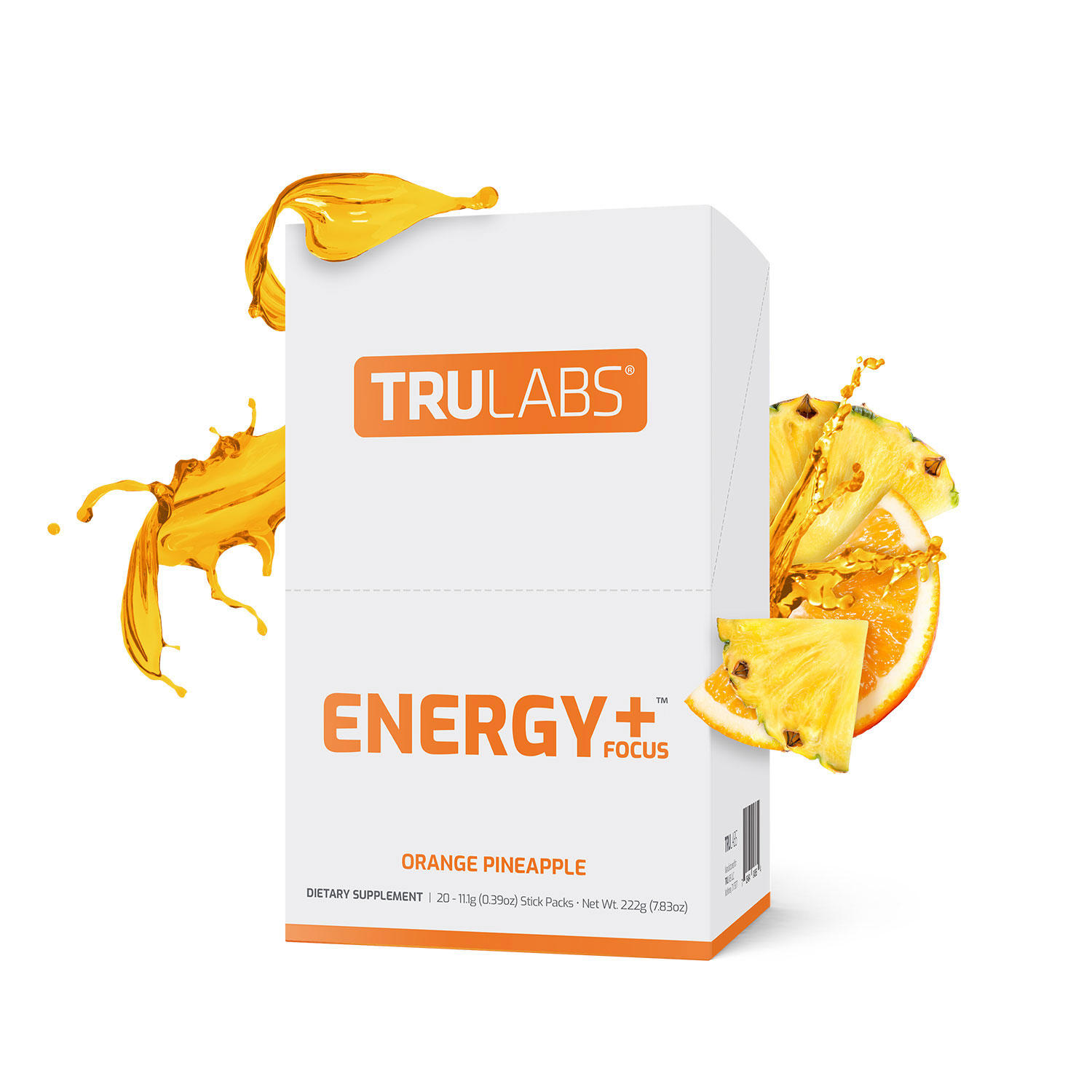TruLabs ENERGY + FOCUS (20 ct. Stick Packs )  (Choose your Flavor)
