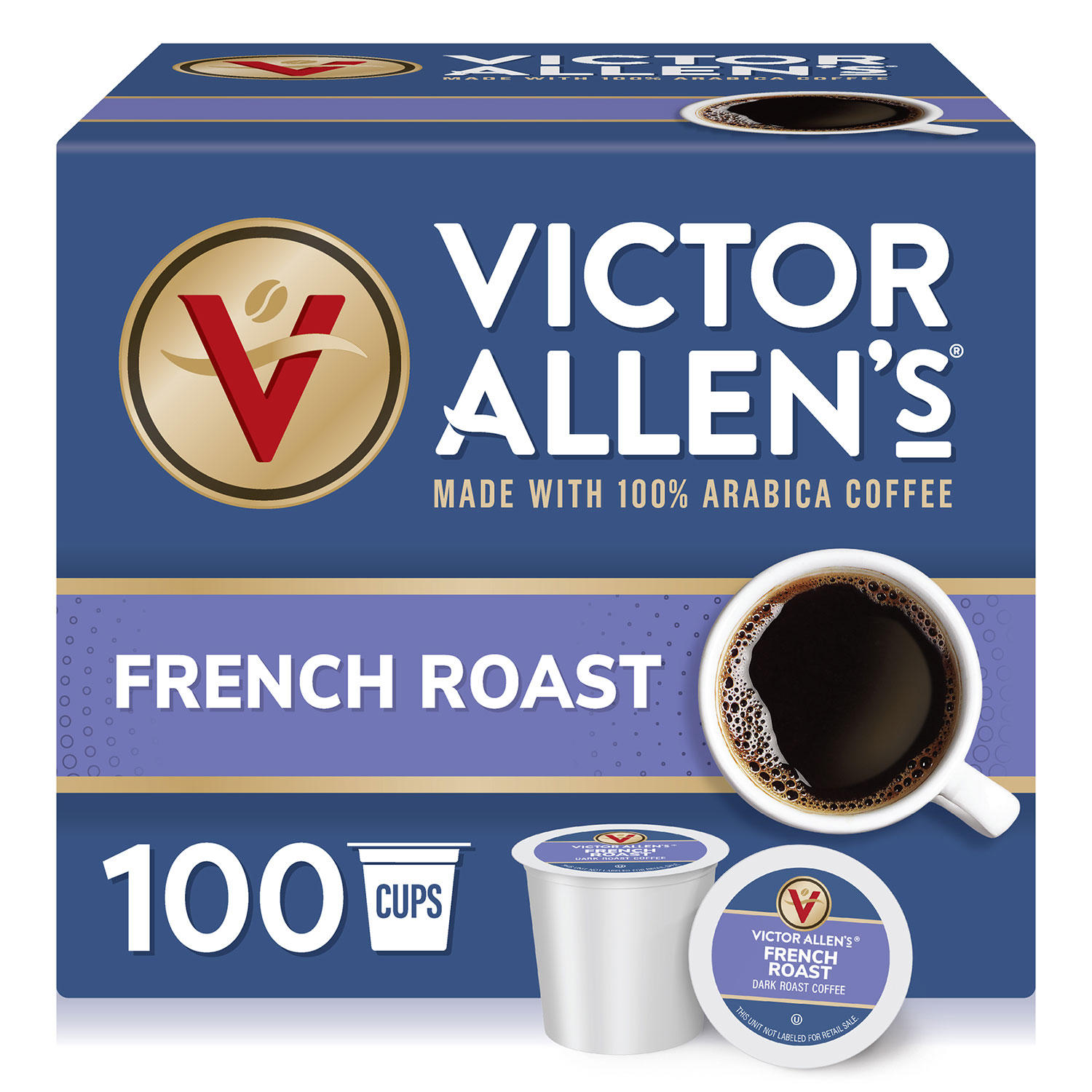 Victor Allen's Single-Serve Cups, French Roast (100 ct.)
