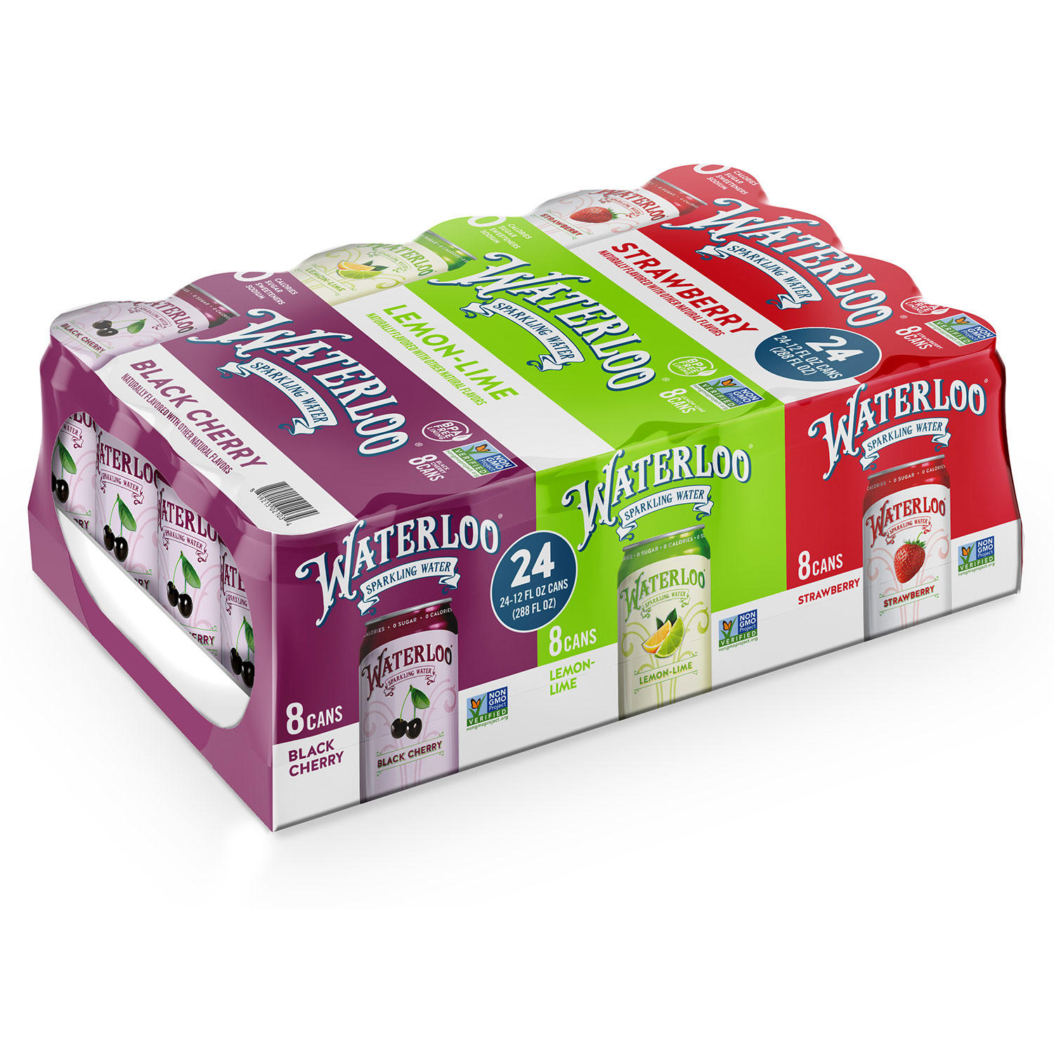 Waterloo Sparkling Water Variety Pack (12 fl. oz., 24 pk.)