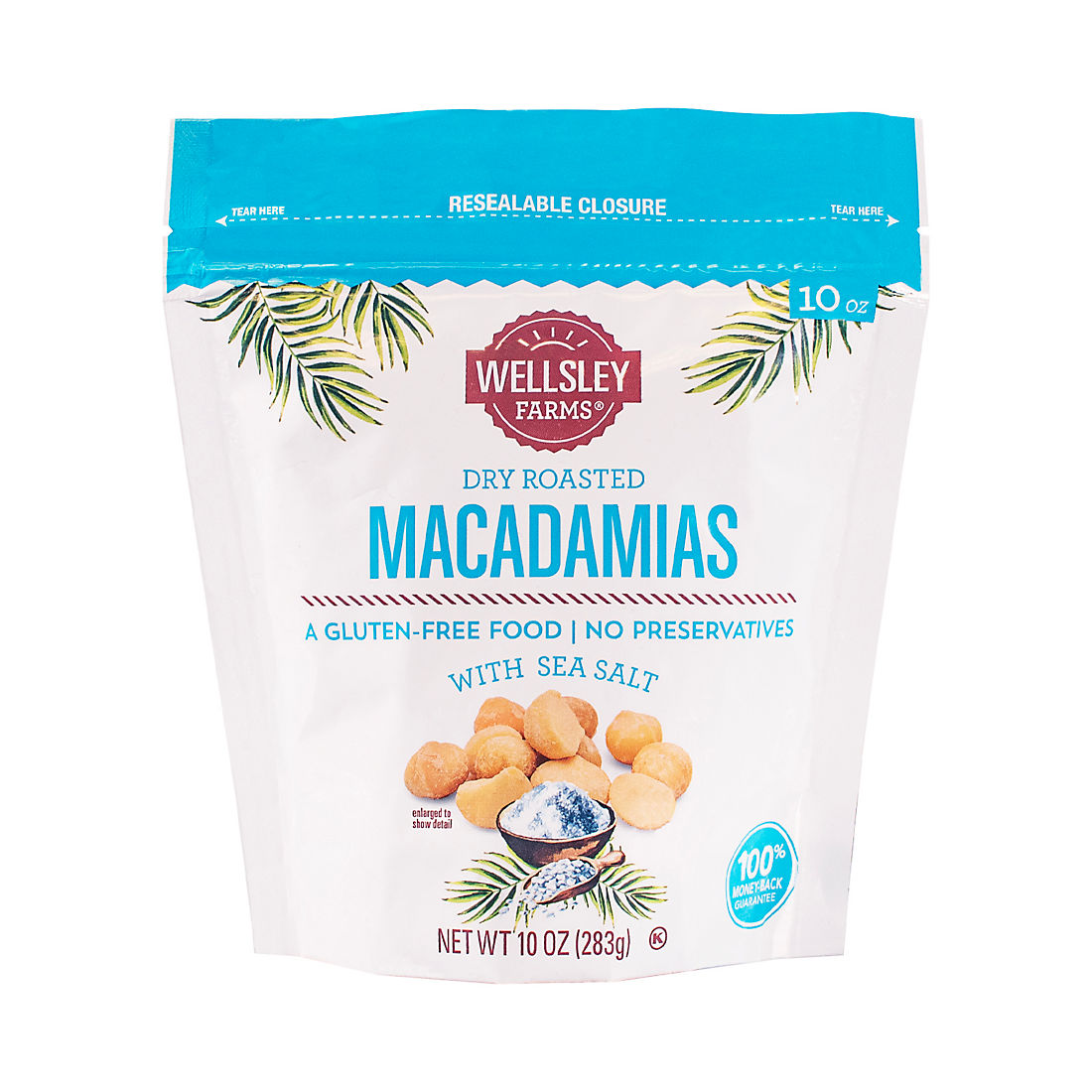 Wellsley Farms Dry Roasted Macadamia Nuts, 10 oz.