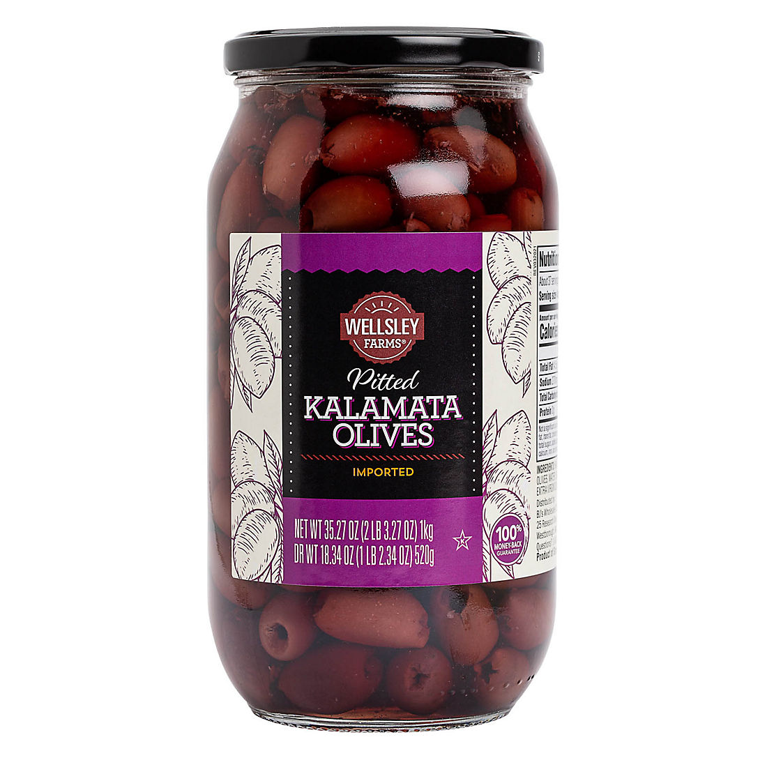 Wellsley Farms Pitted Kalamata Olives, 35.27 oz.