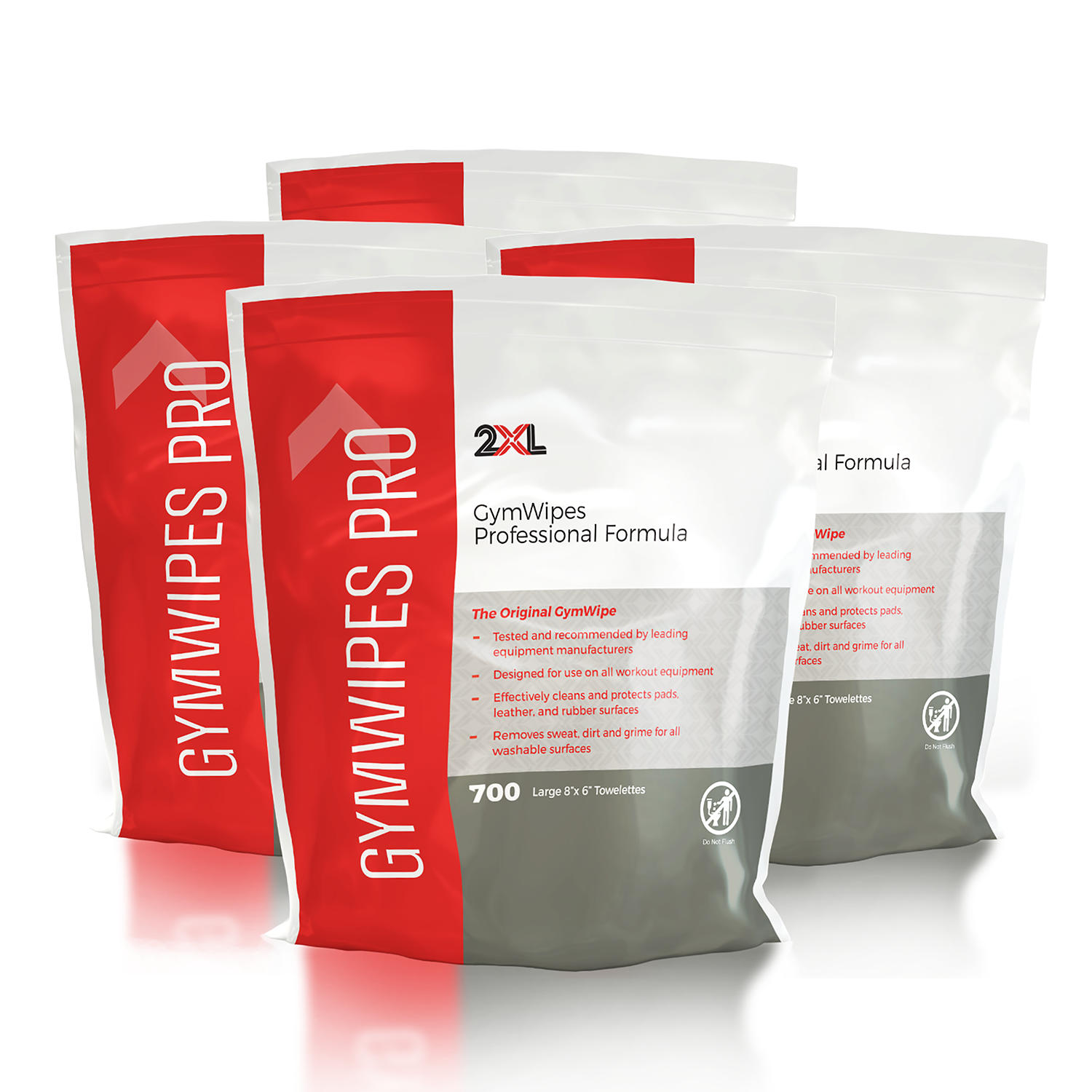 2XL Professional Gym Wipes, Unscented (700 wipes/pk., 4 pk.)