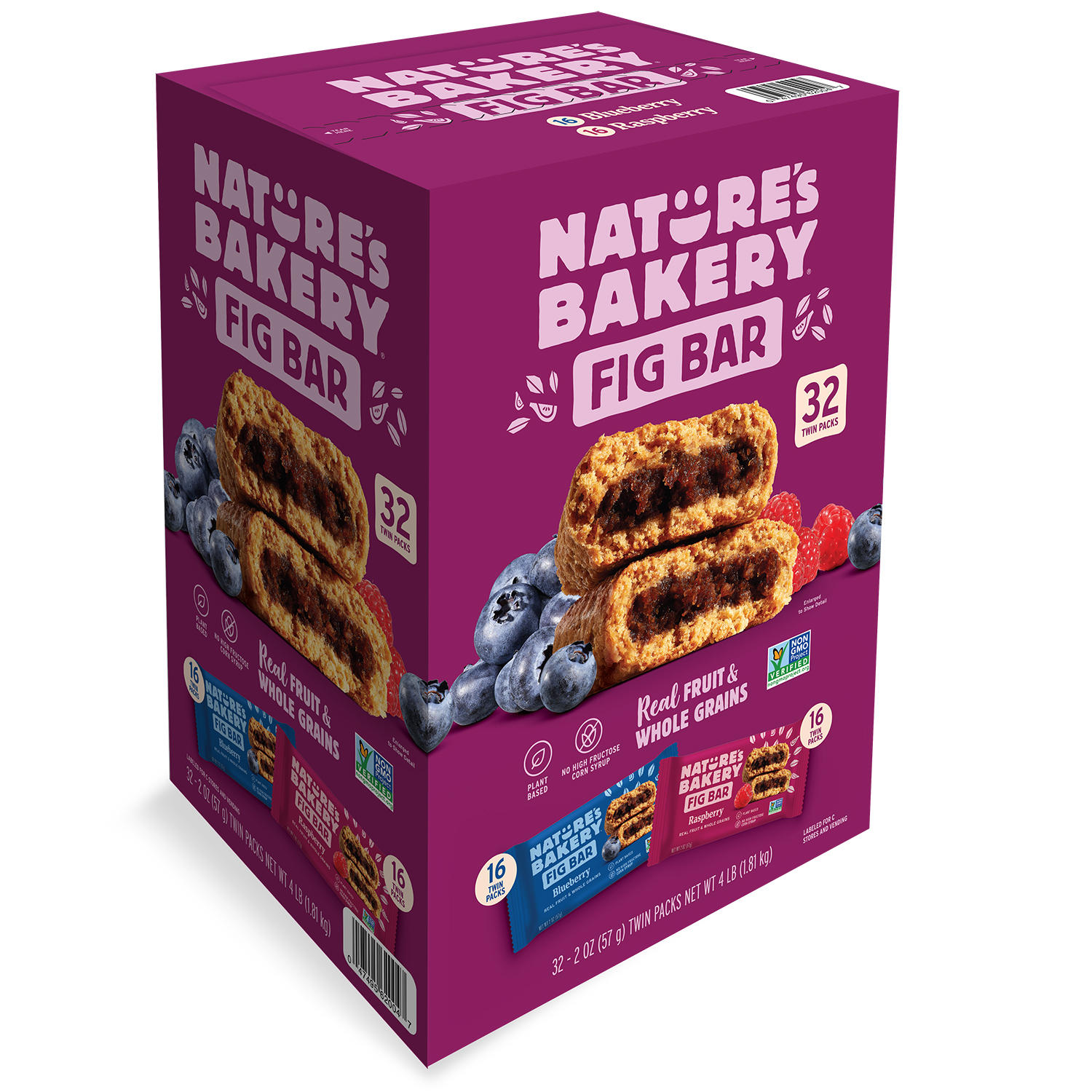 Blueberry and Raspberry Variety Fig Bars (2 oz., 32 ct.)