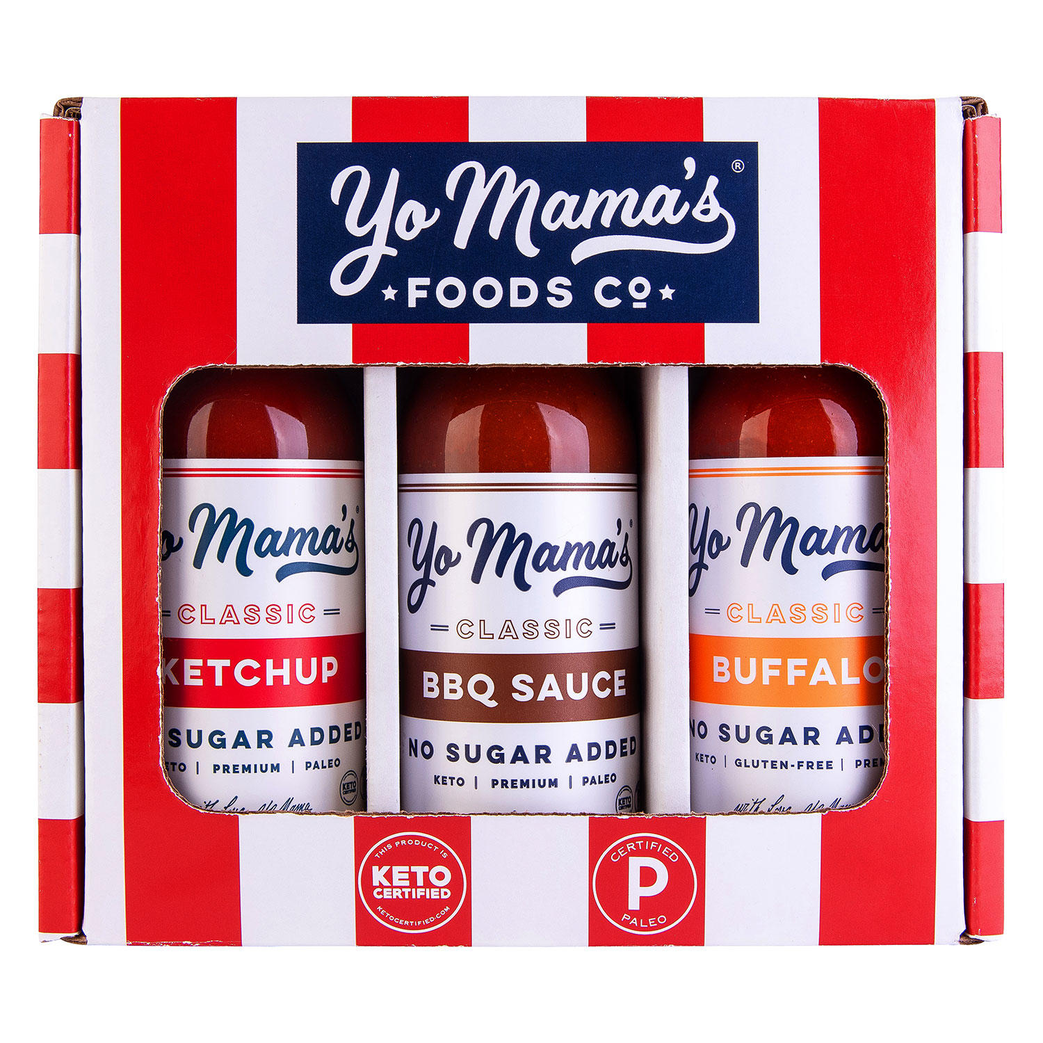 Yo Mama’s Foods Keto Condiments Variety Pack (14 oz., 3 pk.)