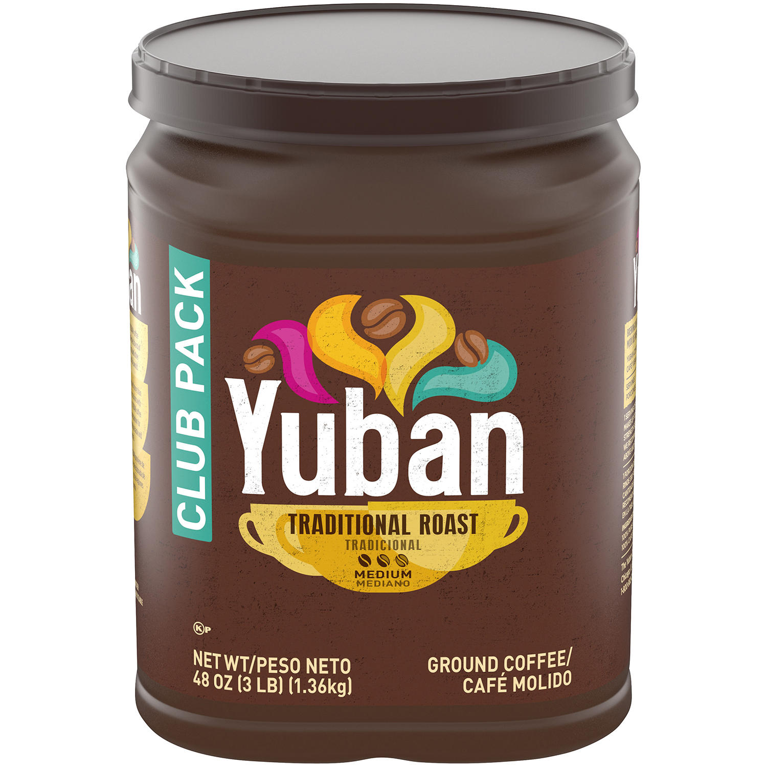Yuban Traditional Roast Medium Roast Ground Coffee Club Pack (48 oz.)