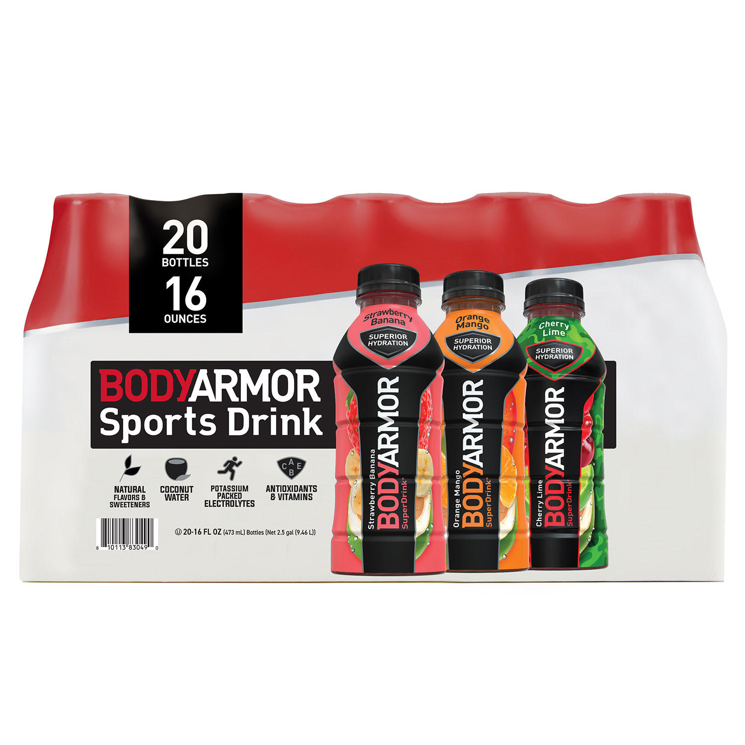 BODYARMOR Sports Drink Variety Pack (16 fl. oz., 20 pk.)