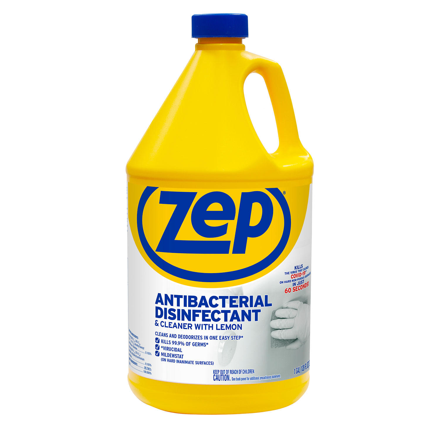 Zep Commercial Anti-Bacterial Disinfectant and Cleaner with Lemon (1gal.)