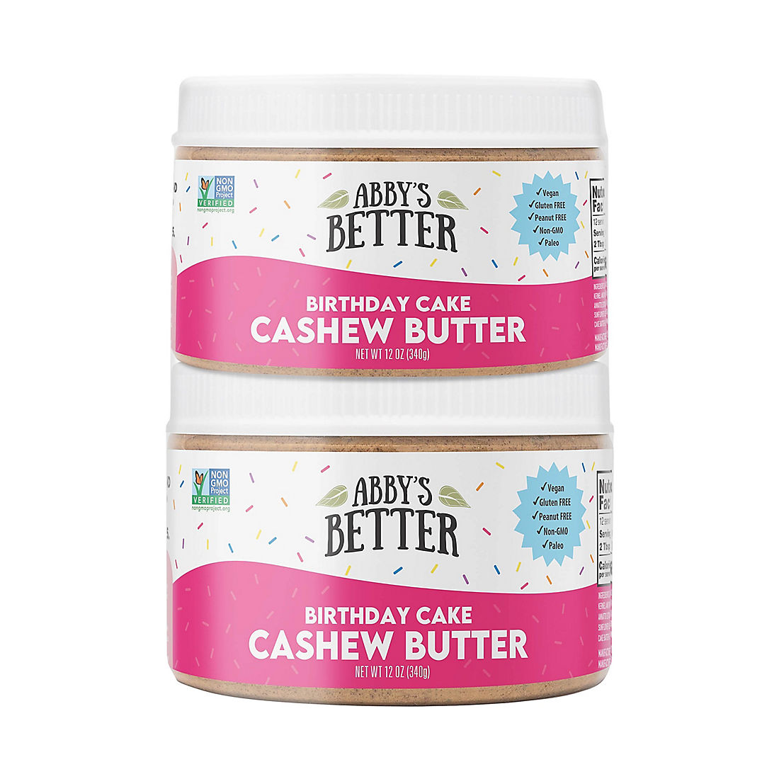 Abby's Better Birthday Cake Cashew Butter, 2 pk./12 oz.
