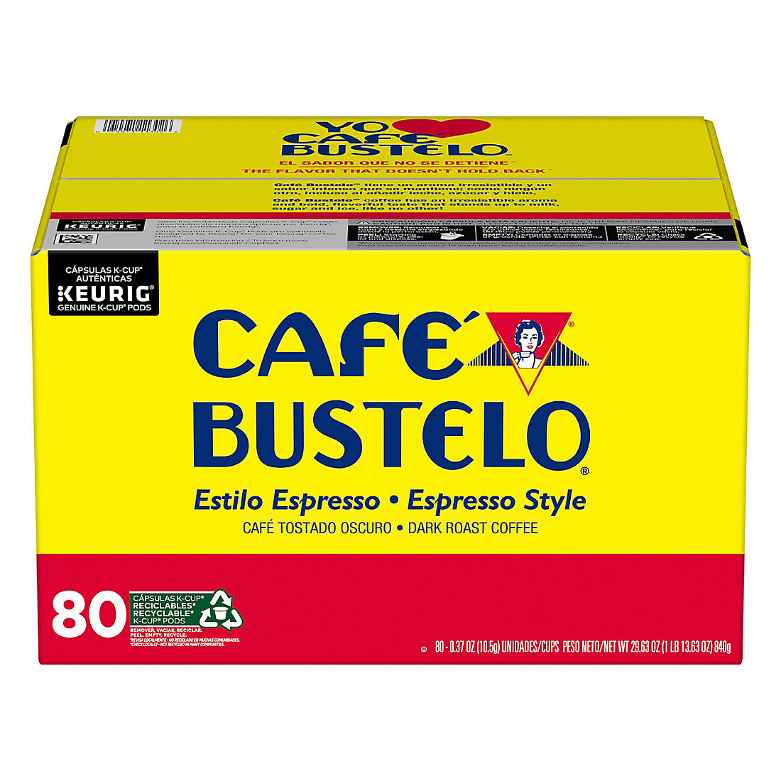 Bustelo Espresso K-Cup Pods, 80 ct.
