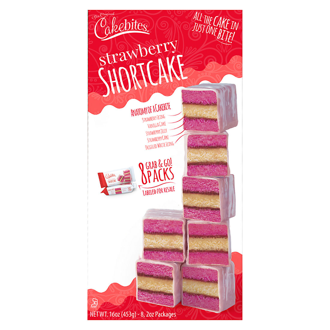 Cakebites Strawberry Shortcake, 8 ct.