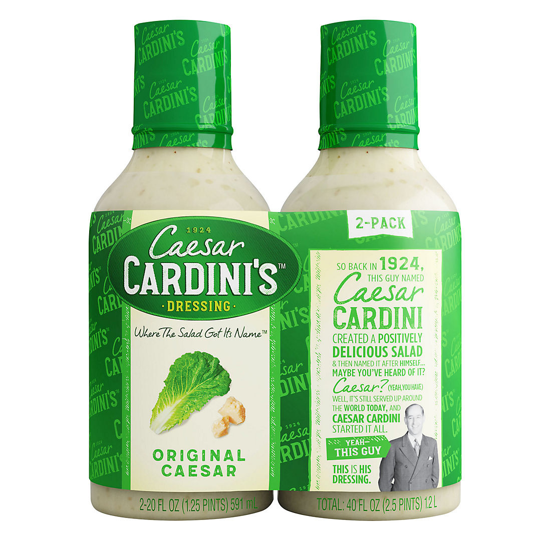 Cardini's Caesar Dressing, 2 pk./20 oz.