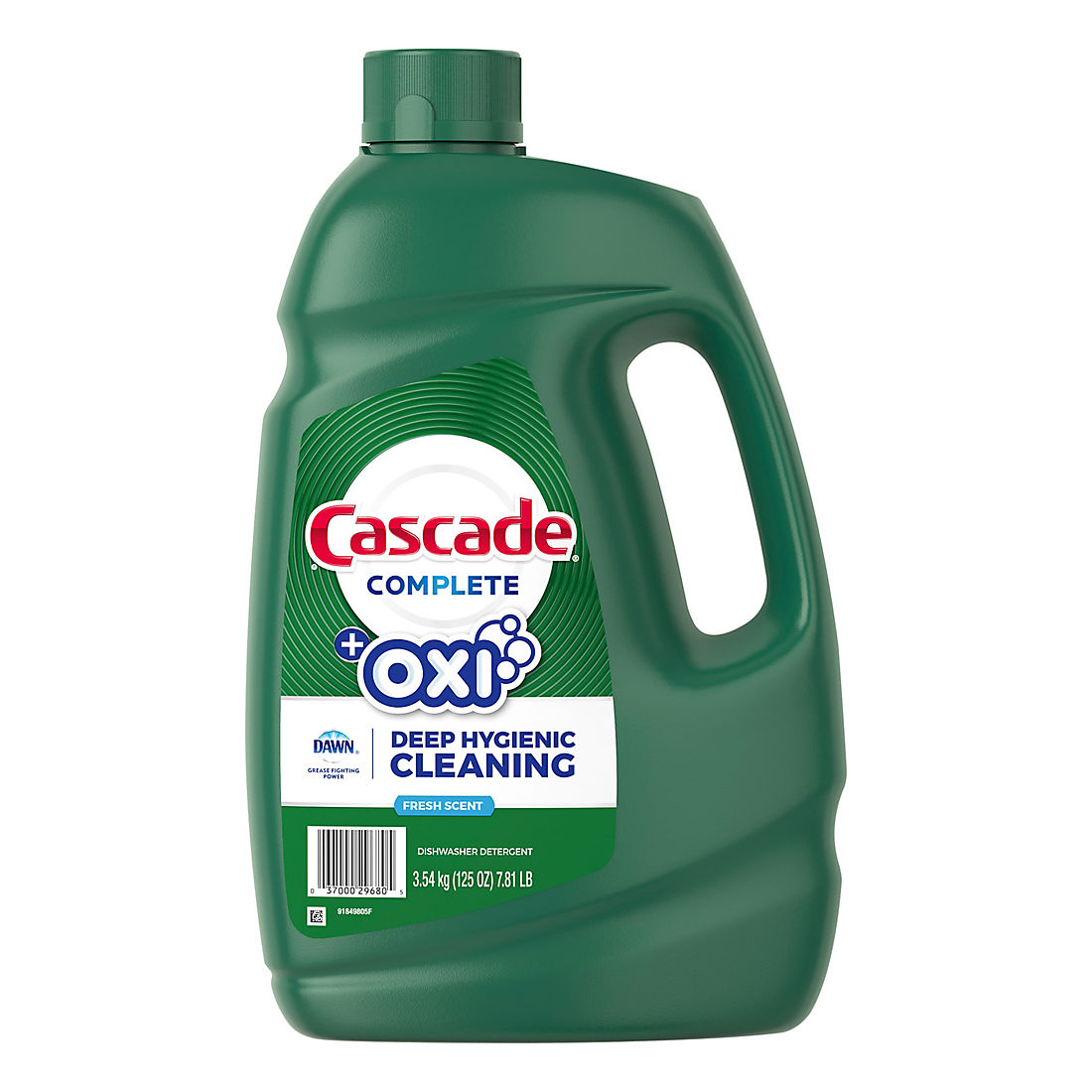 Cascade Complete Gel and Oxi Dishwasher Detergent, 125 fl. oz.