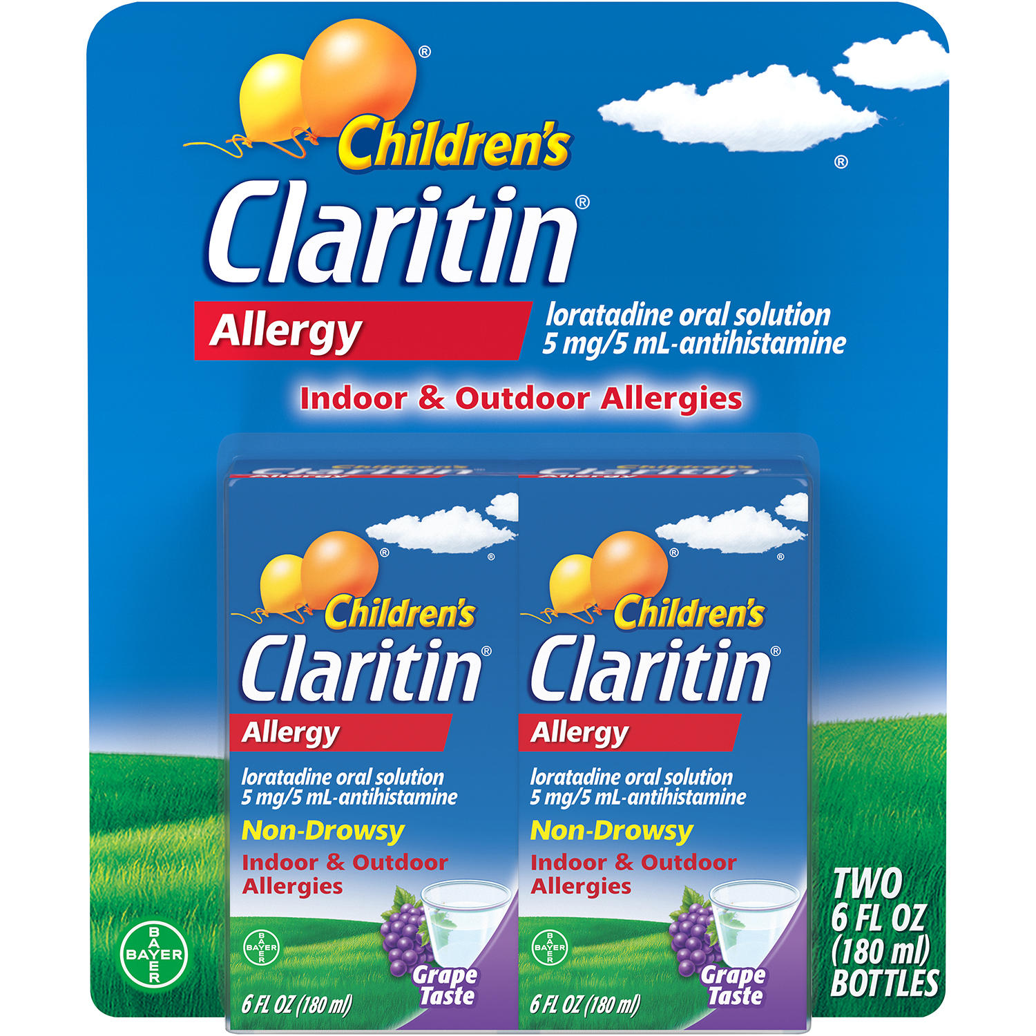 Children's Claritin Grape Allergy Relief Syrup (6 fl., oz. 2 pk.)