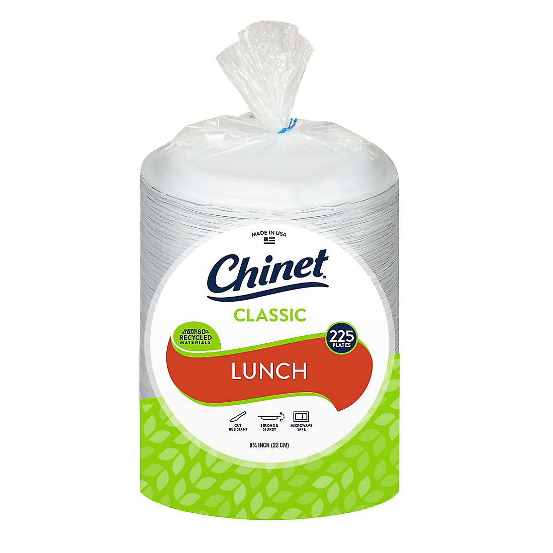 Chinet 8.75" Eco-Friendly White Fiber Plates, 225 ct.