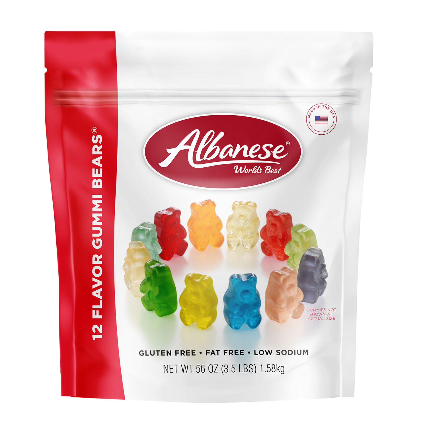 Albanese World's Best 12 Flavor Gummi Bear Share Bag (56 oz.)