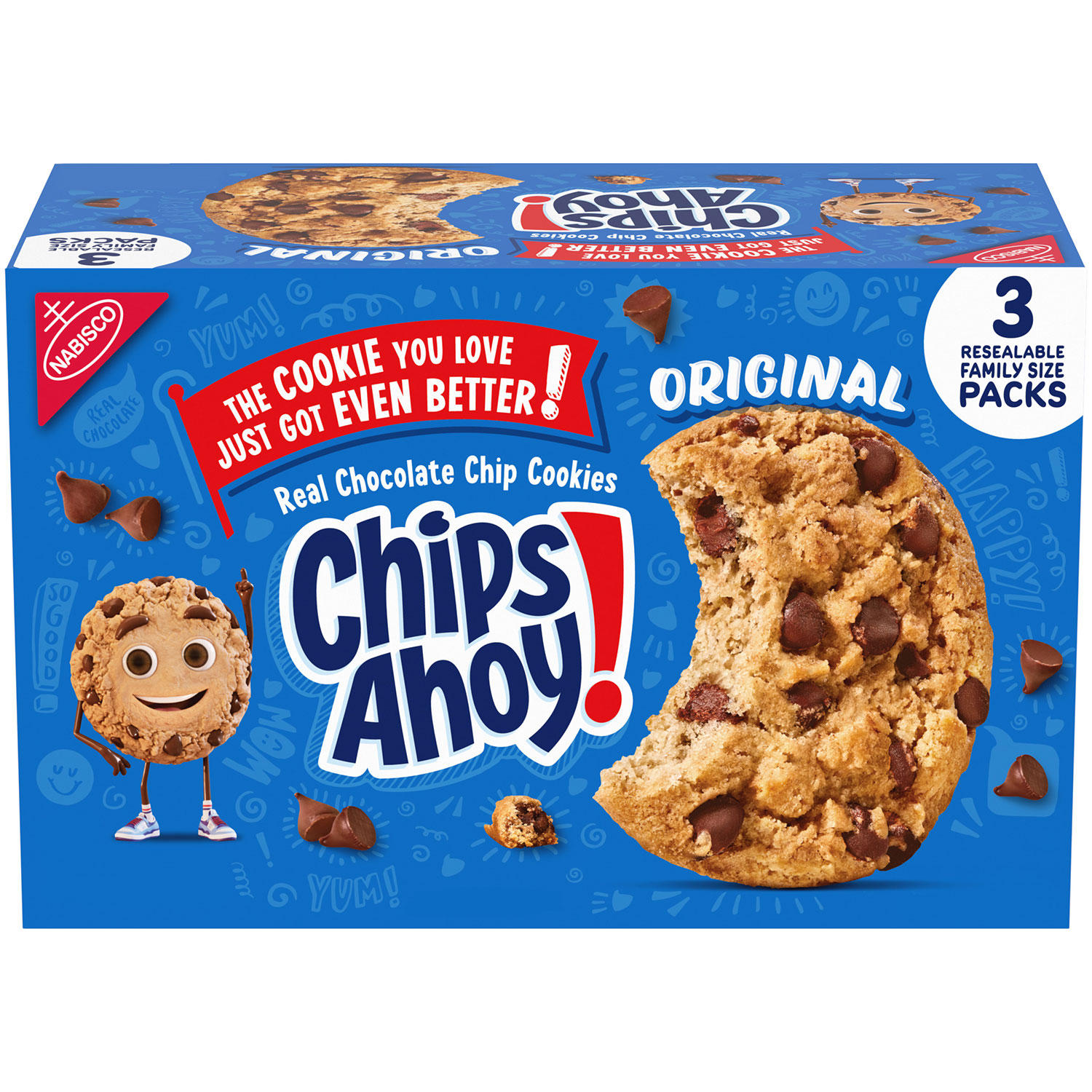 CHIPS AHOY! Chocolate Chip Cookies, Family Size (3 pk.)