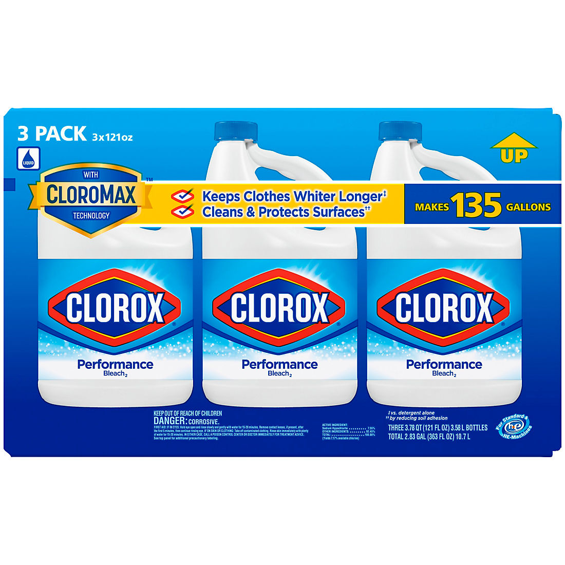 Clorox Performance Bleach, 3 pk.
