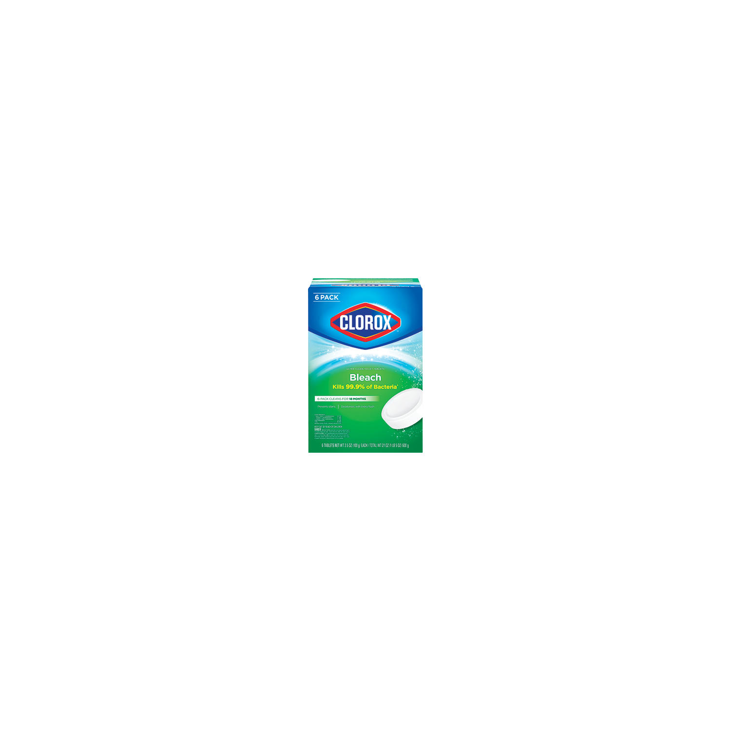 Clorox Ultra Clean Toilet Bowl Cleaner Tablets with Bleach (3.5 oz. tablets, 6 ct.)