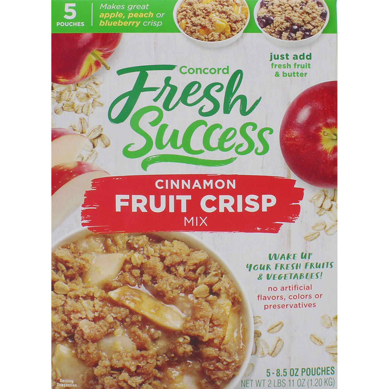 Concord Fresh Success Cinnamon Fruit Crisp Mix (8.5 oz., 5 pk.)
