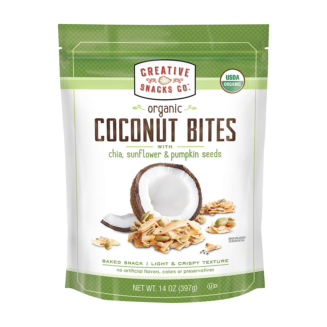 Creative Snacks Organic Coconut Bites, 14 oz.