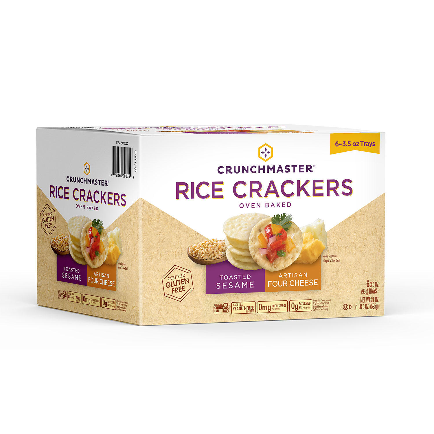 Crunchmaster Rice Crackers (3.5 oz., 6 pk.)