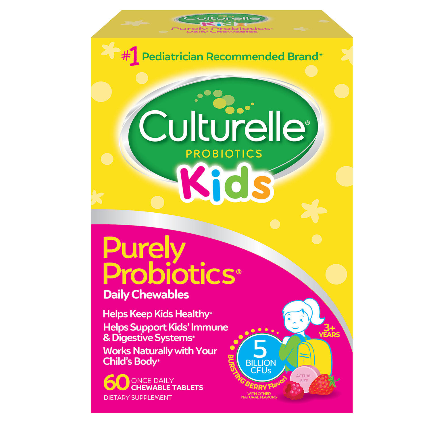 Culturelle Kids Purely Probiotic Daily Chewables (60 ct.)