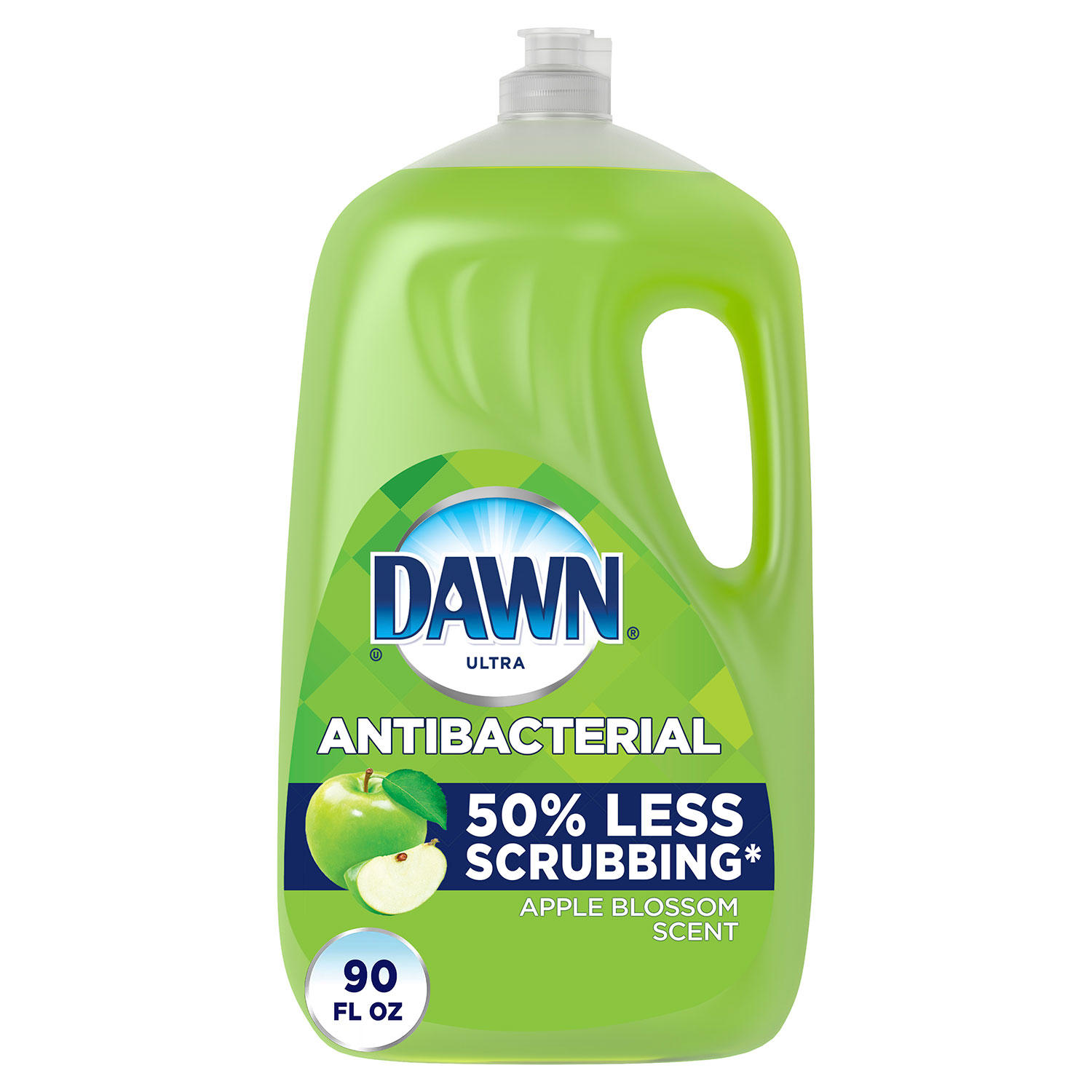 Dawn Ultra Antibacterial Hand Soap, Dishwashing Liquid Dish Soap, Apple Blossom Scent (90 fl. oz.)