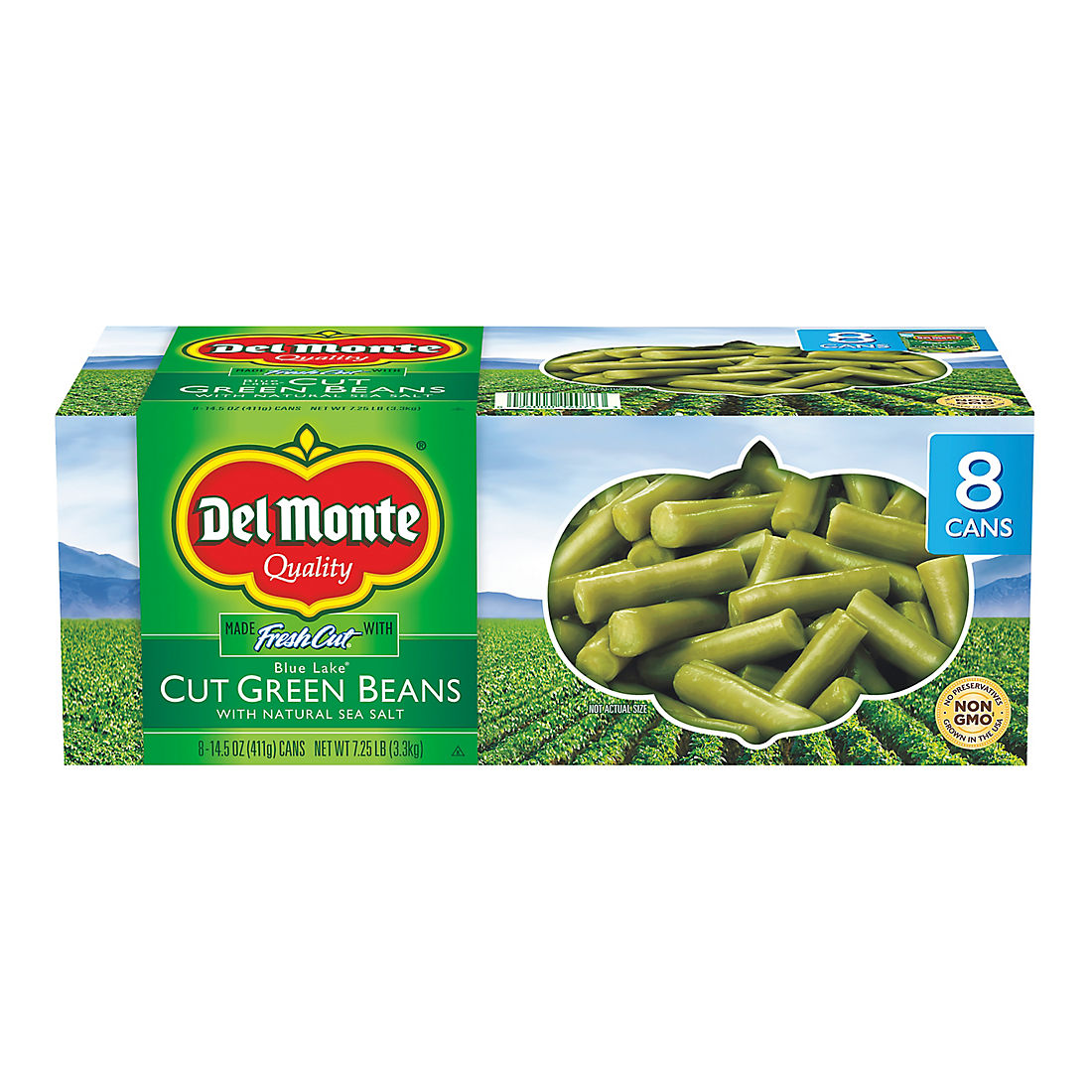 Del Monte Cut Green Beans, 8 pk./14.5 oz.