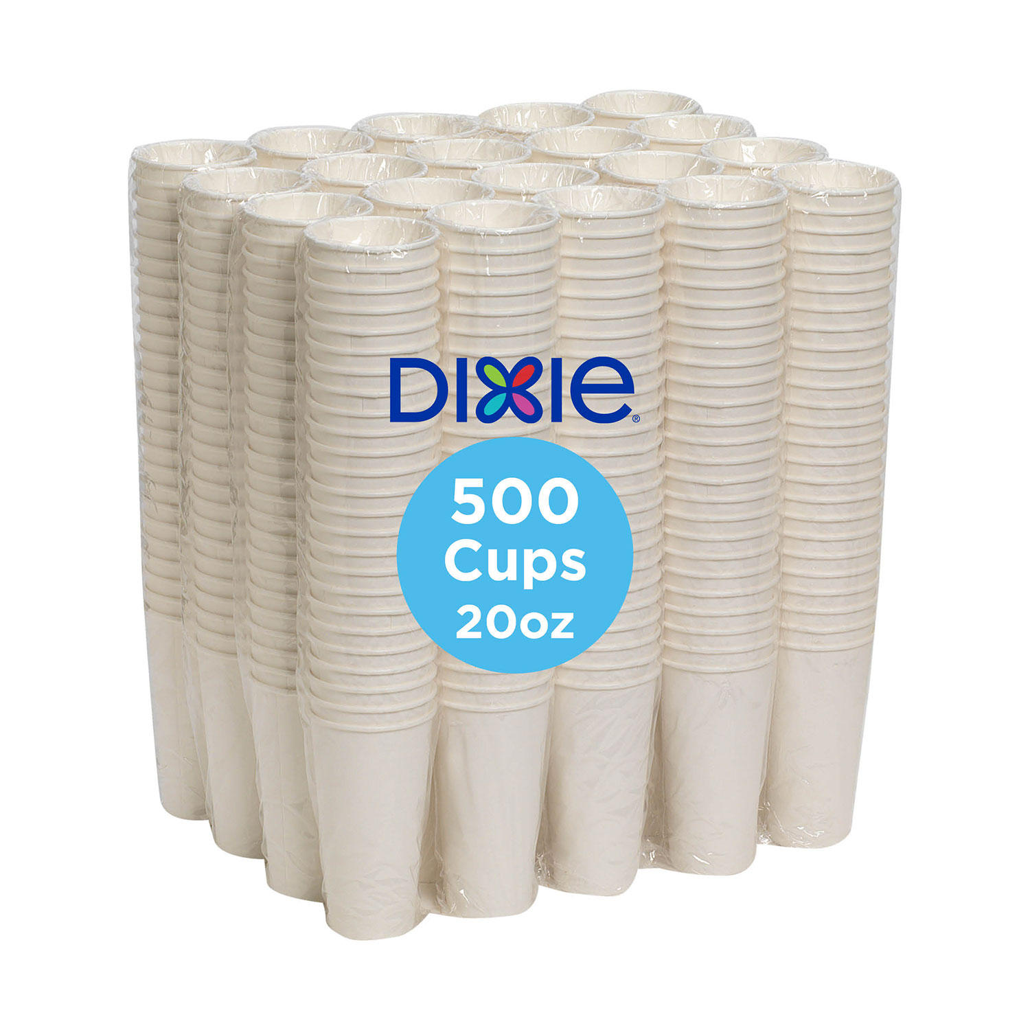 Dixie PerfecTouch Insulated Paper Cups, White (Various Sizes)