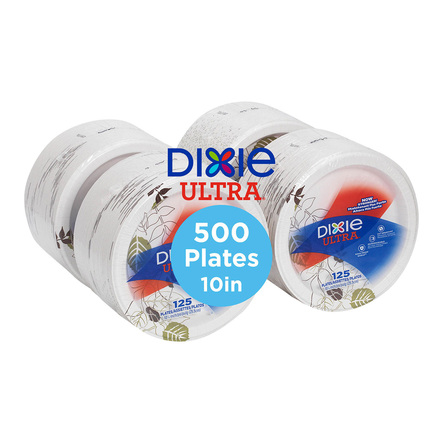 Dixie Ultra Heavy-Weight Pathways Paper Plates, 10.12" (500 ct.)