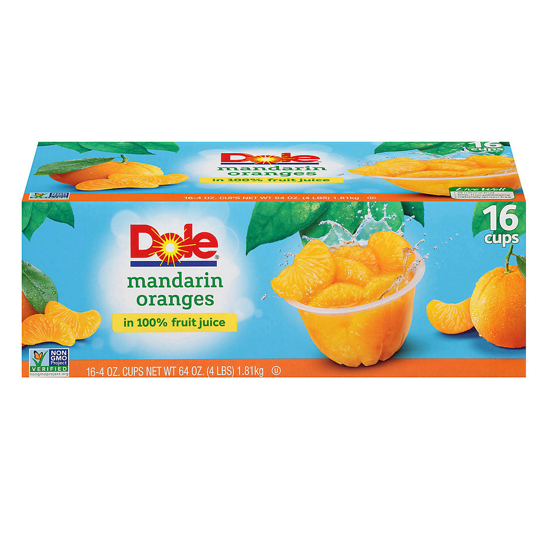 Dole Mandarin Oranges, 16 pk./4 oz.