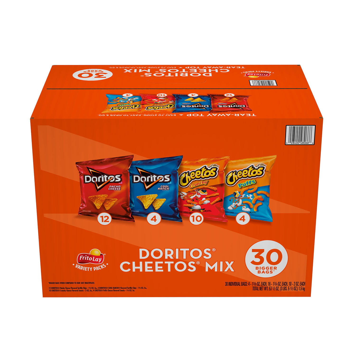Doritos and Cheetos Mix Snacks Variety Pack (30 pk.)