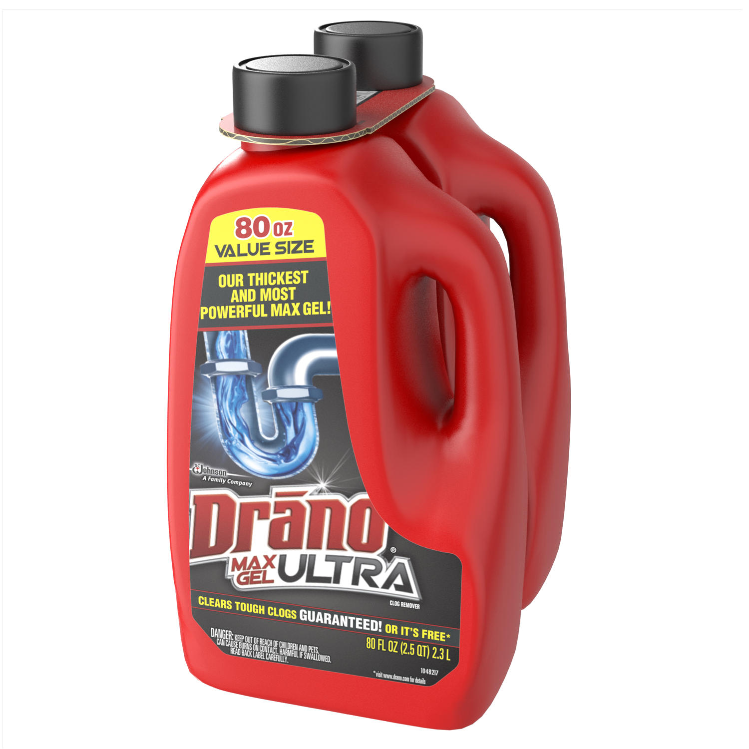 Drano Max Ultra Gel Clog Remover (80 fl. oz./bottle, 2 pk.)